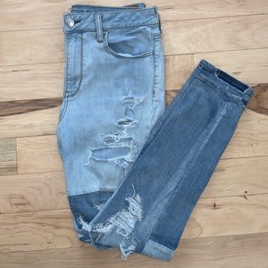 American Eagle Two Toned Jeans